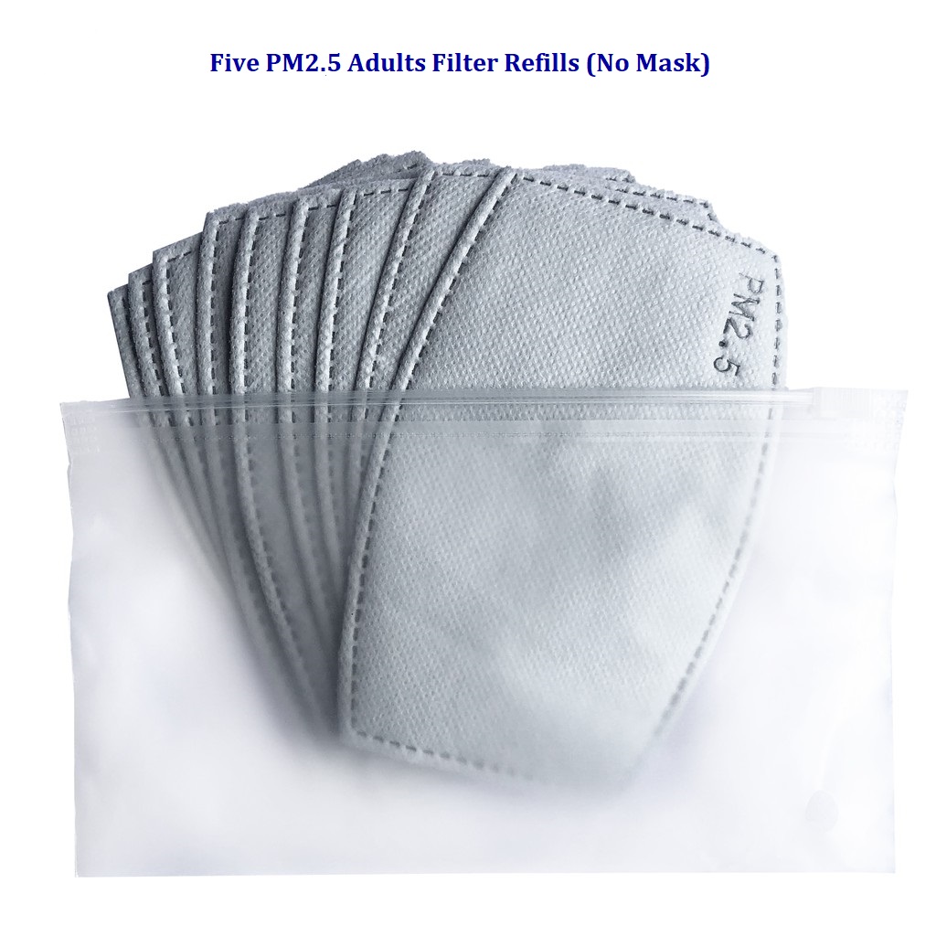 My Protection Plus 5 Pieces (PM2.5) 5 Layer Activated Carbon Filters (Adults)